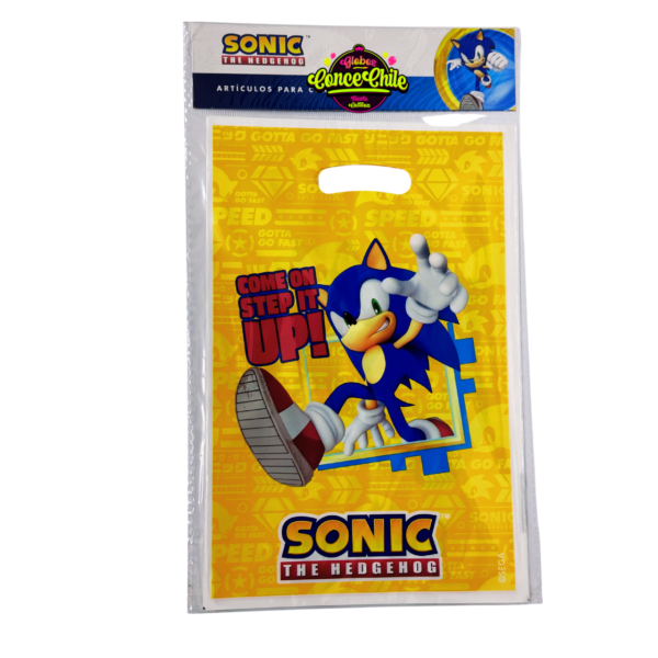 bolsa de dulces sonic x6 p.e