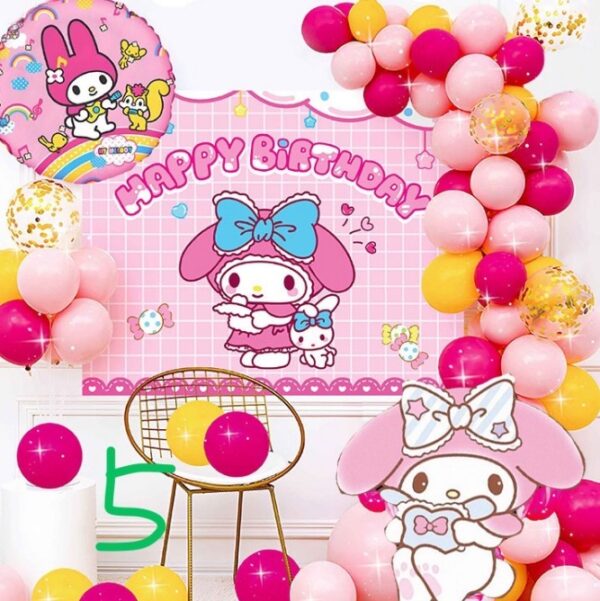 SET ARCO GLOBOS MY MELODY 55PCS