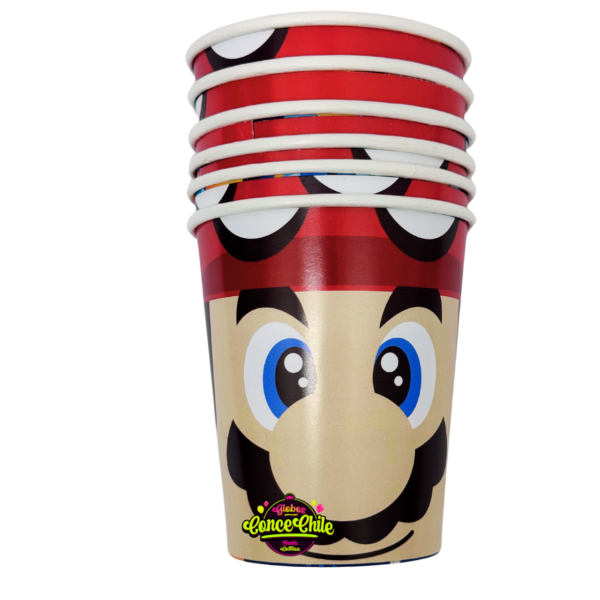 vaso polipapel super mario x6 p.e