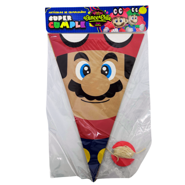 banderin Super mario x10 p.e