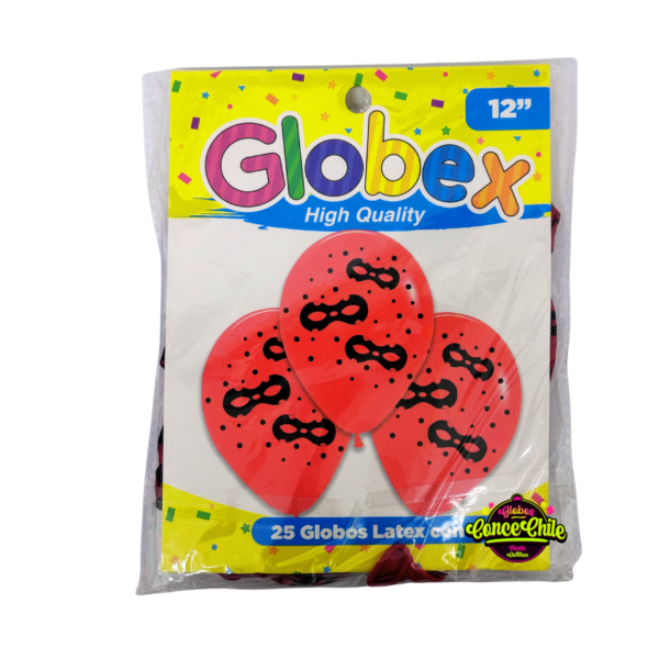 SET GLOBO LATEX LADY BUG 25UNI MIRACULOUS