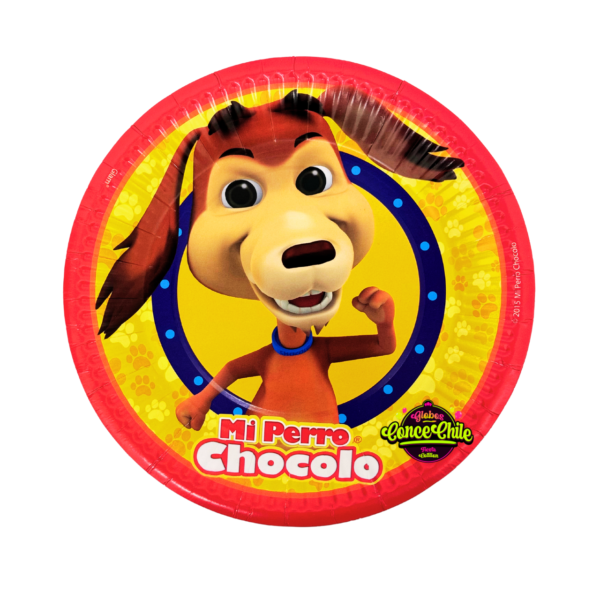 PLATO PERRO CHOCOLO 6UNI