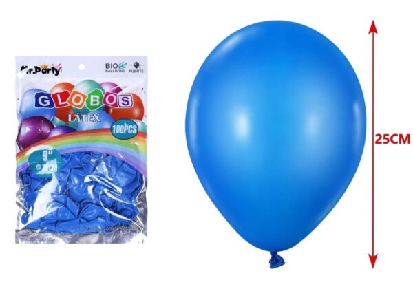 Globo Látex R9 x 100UNI Azul