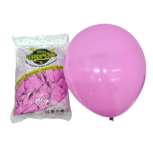 GLOBO LATEX R12 100UNI COLOR LILA PASTEL