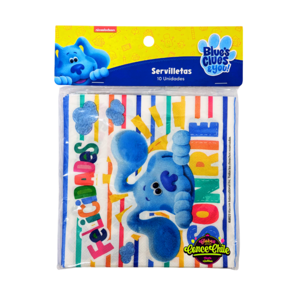 Set 10 servilletas pistas de blue bp