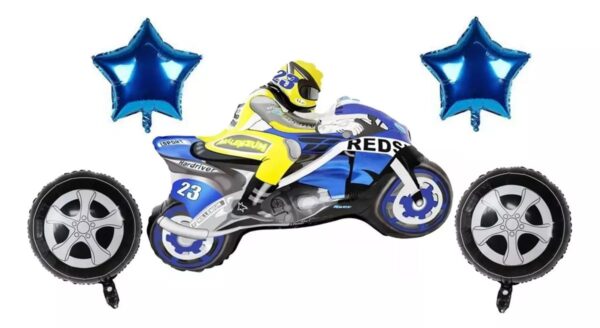 SET GLOBOS METALICOS SPEED 5PCS