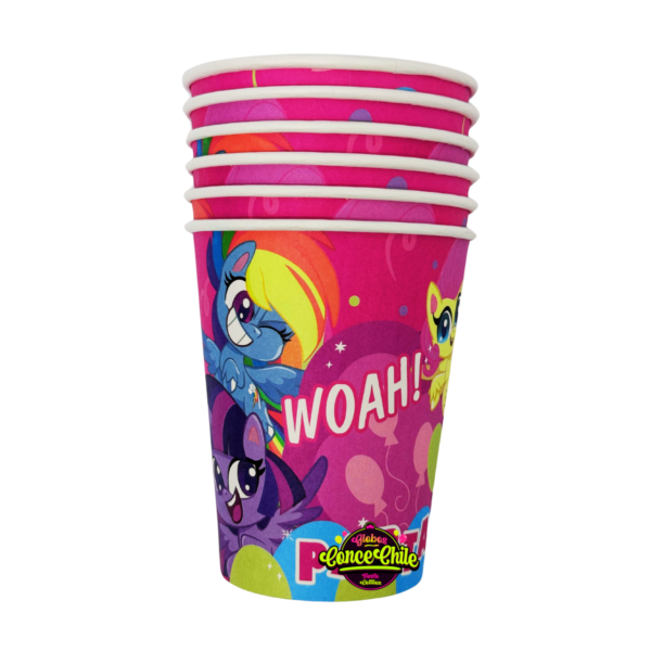 Set 6 vasos papel my little pony bp