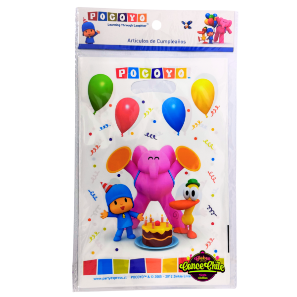 Bolsa dulces pocoyo 6 uni p.e