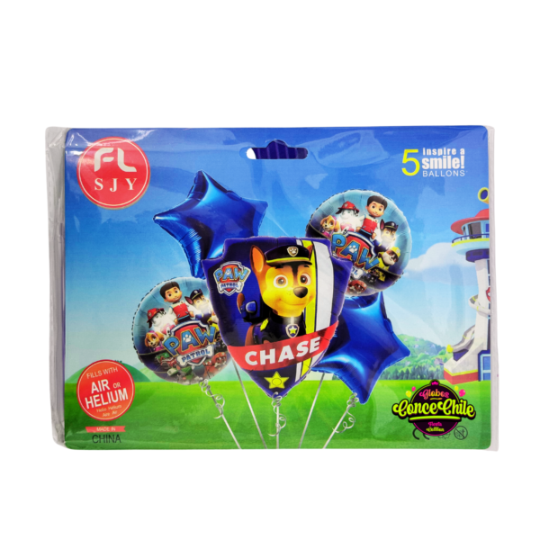 Set globo disney 5pcs paw patrol