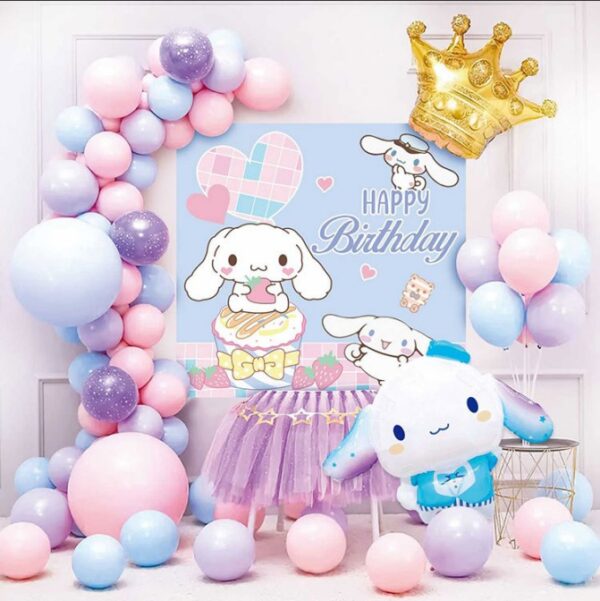 SET ARCO GLOBOS CINNAMOROLL 56PCS