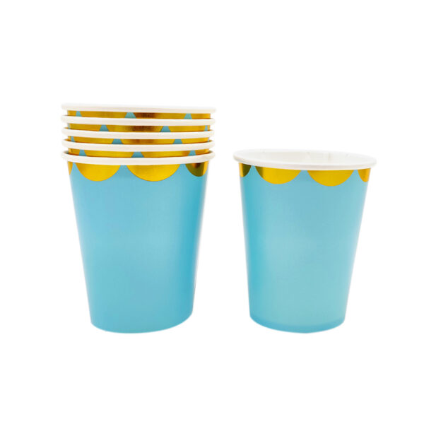 VASO CELESTE PASTEL 6UNI