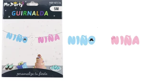 GUIRNALDA NIÑA O NIÑO CARTON