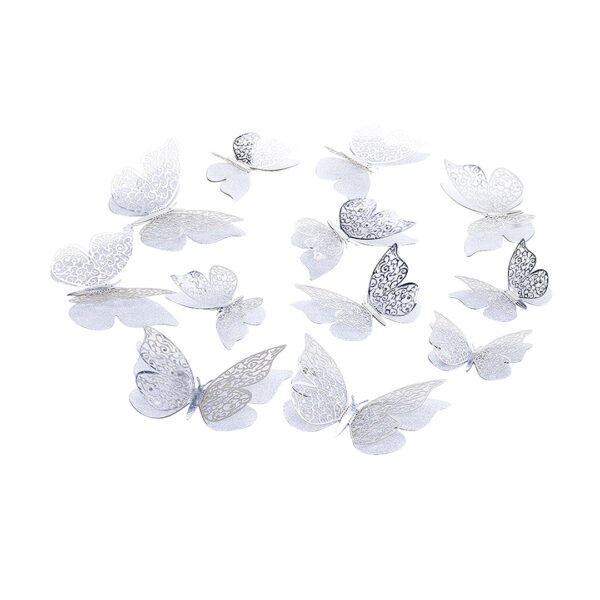 DECO MARIPOSAS BLANCAS 12UNI