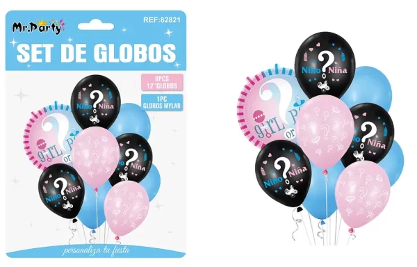 SET GLOBOS REVELACION 9UNI