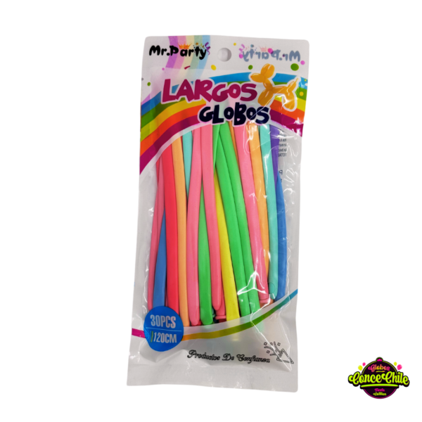 GLOBOS FIGURA MULTICOLOR 30UNI