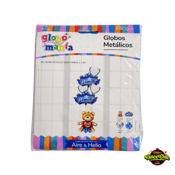 SET GLOBO TEDDY PRINCE 7PCS