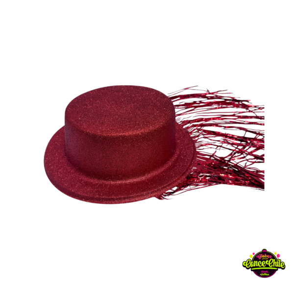 GORRO PLASTICO ROJO BRILLANTE