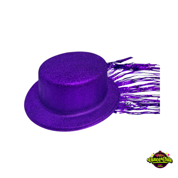 GORRO PLASTICO MORADO BRILLANTE