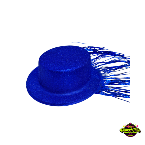 GORRO PLASTICO AZUL BRILLANTE