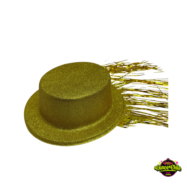 GORRO PLASTICO DORADO BRILLANTE