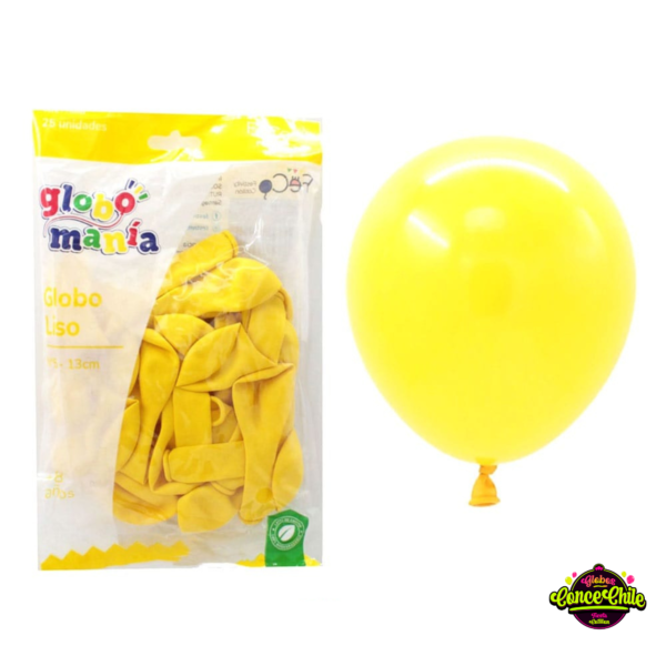 GLOBO LATEX R5 X 25UNI AMARILLO