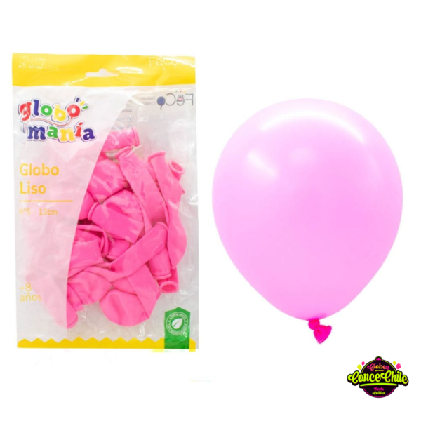 GLOBO LATEX R5 X 25UNI ROSADO