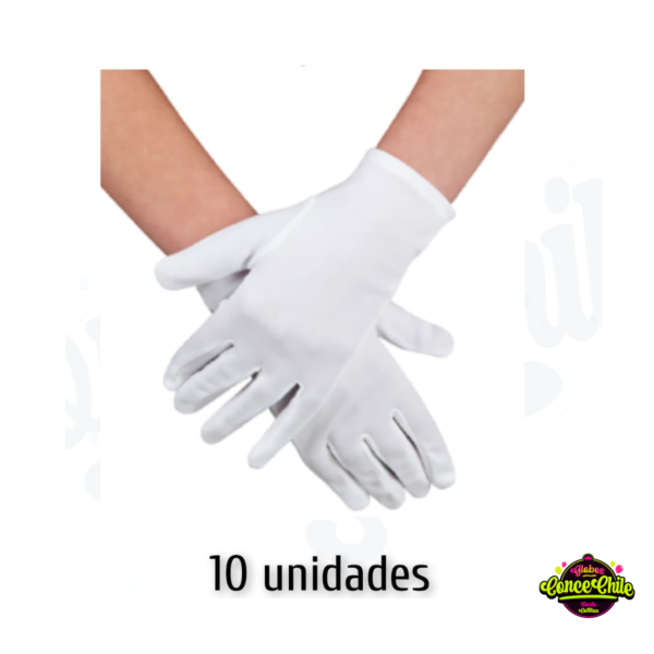 GUANTE BLANCO GRANDE 10UNI