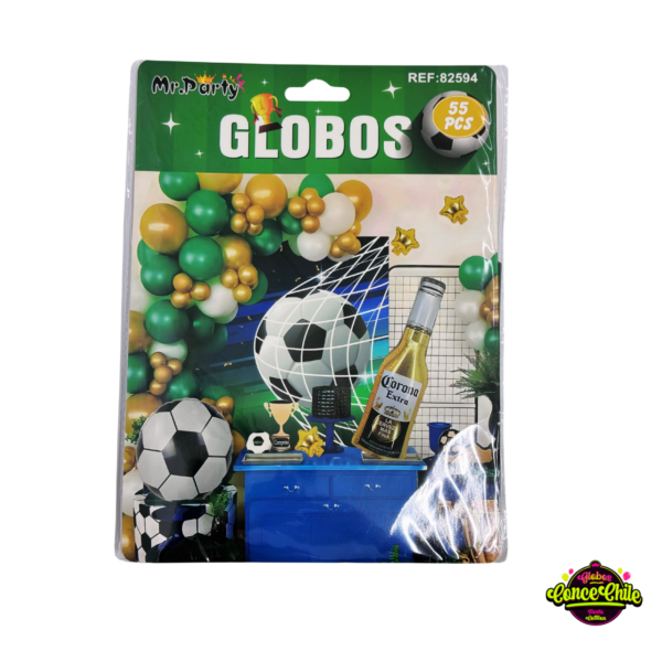 SET GLOBOS FOOTBALL  55PCS