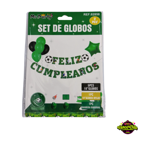 SET GLOBOS FOOTBALL 9PCS