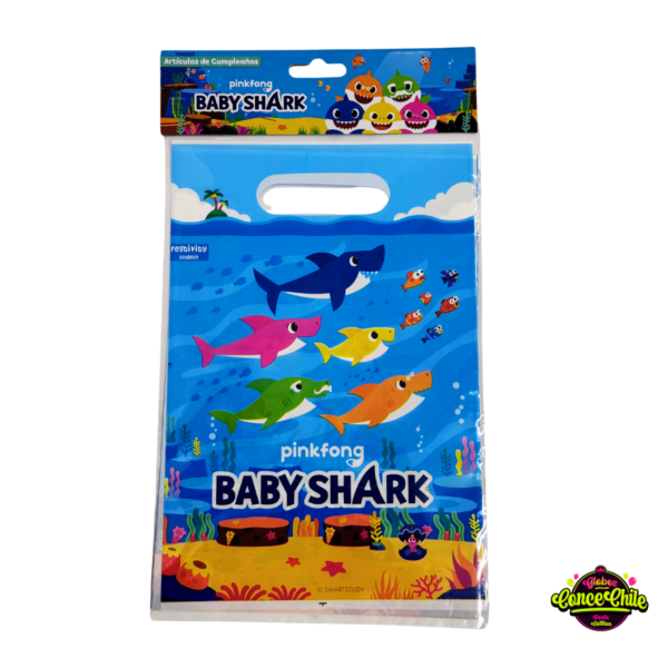 BOLSAS PARA DULCES BABY SHARK 6UNI