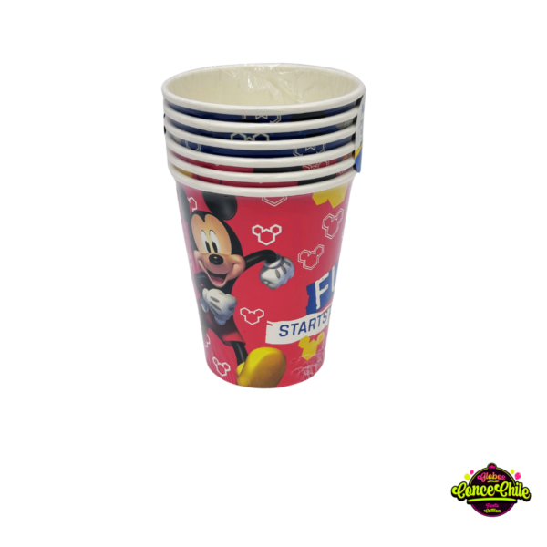 VASOS MICKEY 6UNI