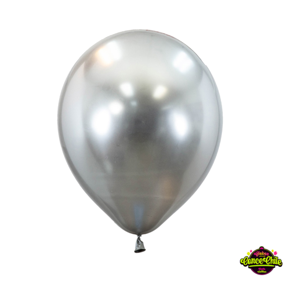 GLOBO CROMADO PLATEADO  R12 50UNI