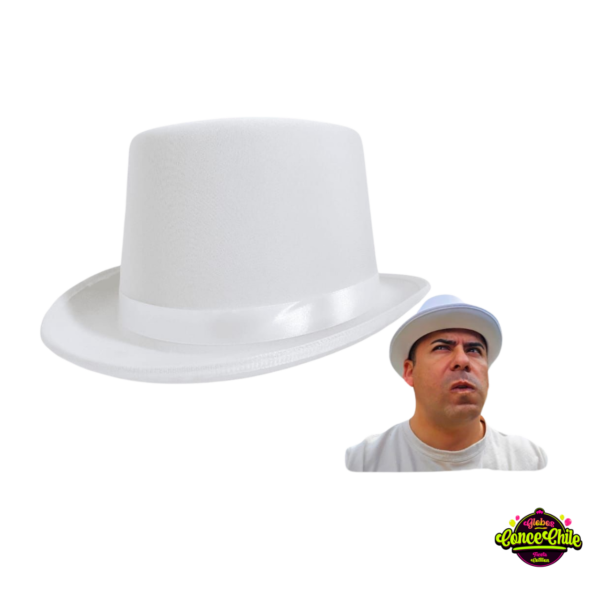 SOMBRERO DE COPA BLANCO