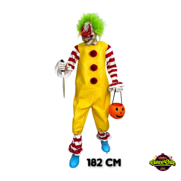 ANIMATRONICS PAYASO LOCO 182CM