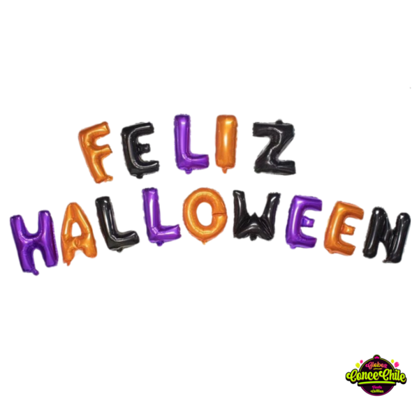 GLOBO LETRAS FELIZ HALLOWEEN