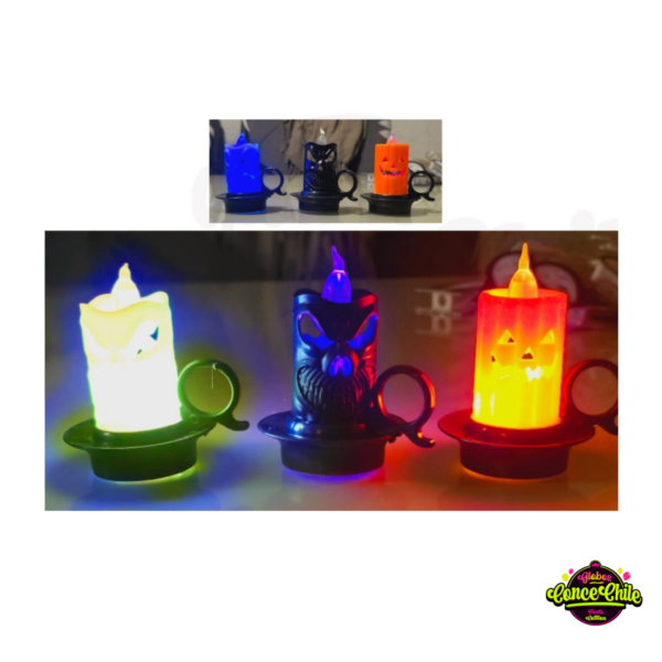 CANDELABRO HALLOWEN CON LUZ