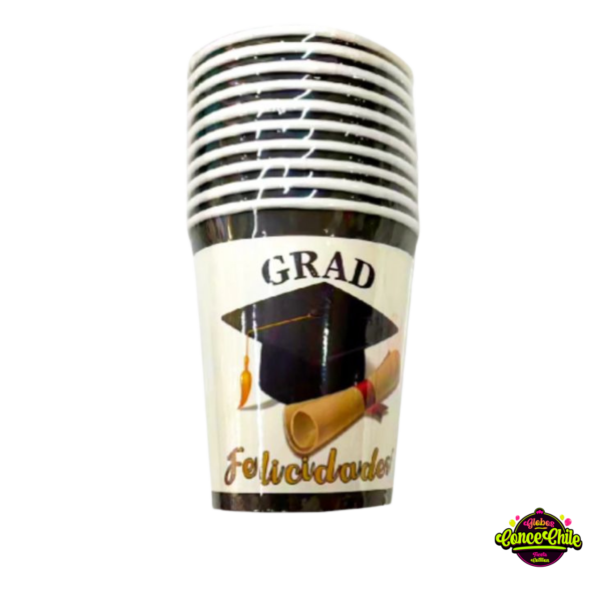 VASO CARTÓN GRADUACIÓN 10UNI