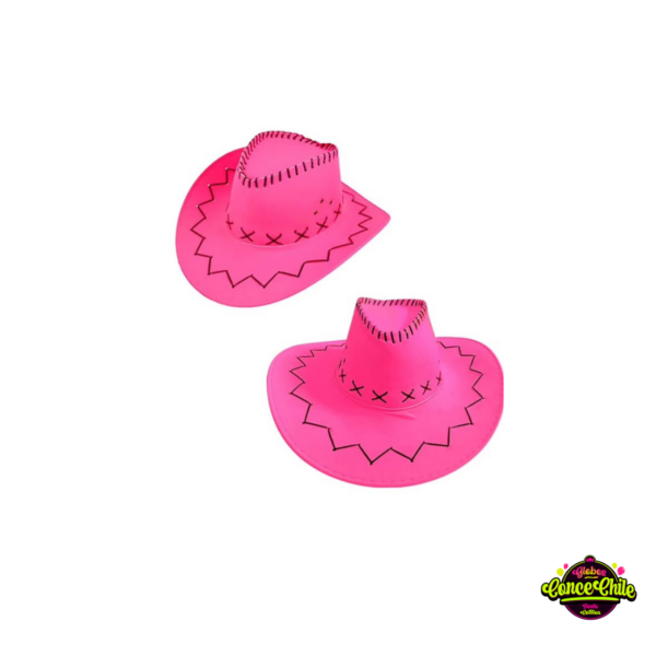 SOMBRERO VAQUERO FLUOR FUCSIA